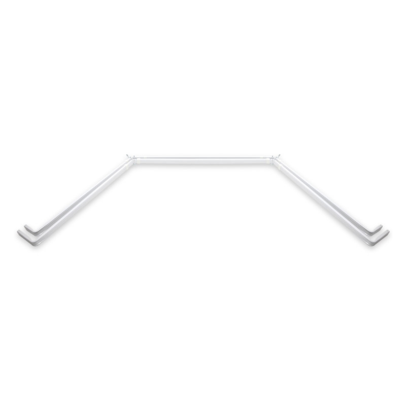 Rod Desyne Bay Window Lockseam Double Curtain Rod and Hardware Set